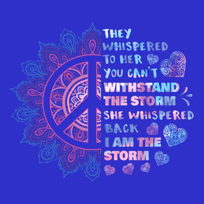 They Whispered To Her You CanT Withstand The Storm Women's V-Neck T-Shirt