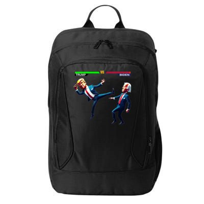 Trump Wins Trump Vs Biden Elections Funny Debate 2024 City Backpack