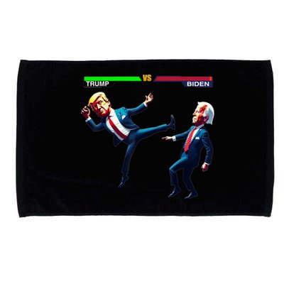 Trump Wins Trump Vs Biden Elections Funny Debate 2024 Microfiber Hand Towel