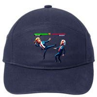 Trump Wins Trump Vs Biden Elections Funny Debate 2024 7-Panel Snapback Hat