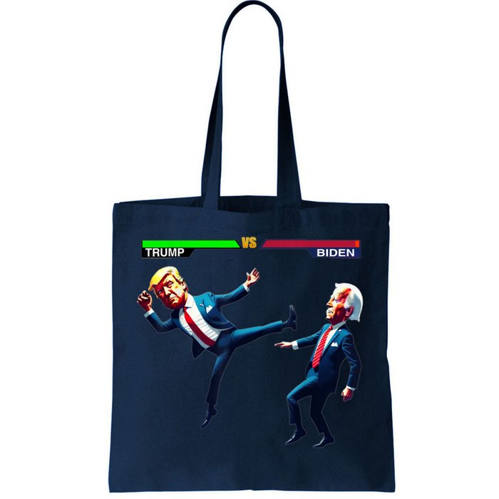 Trump Wins Trump Vs Biden Elections Funny Debate 2024 Tote Bag