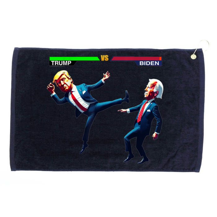 Trump Wins Trump Vs Biden Elections Funny Debate 2024 Grommeted Golf Towel