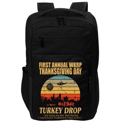 Thanksgiving Wkrp Turkey Drop Impact Tech Backpack