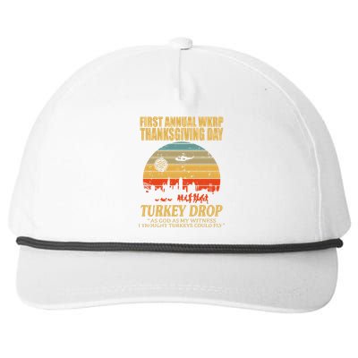 Thanksgiving Wkrp Turkey Drop Snapback Five-Panel Rope Hat