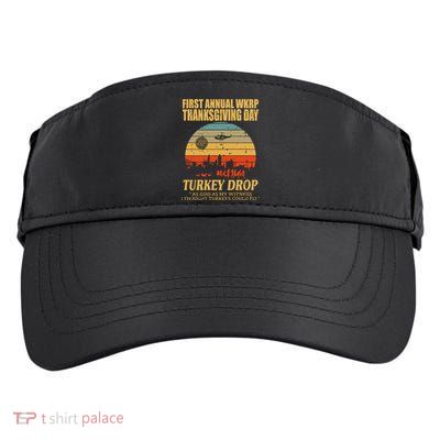 Thanksgiving Wkrp Turkey Drop Adult Drive Performance Visor
