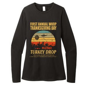 Thanksgiving Wkrp Turkey Drop Womens CVC Long Sleeve Shirt