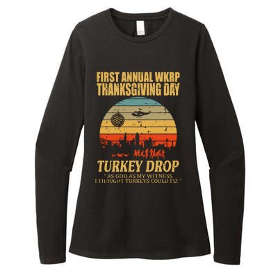 Thanksgiving Wkrp Turkey Drop Womens CVC Long Sleeve Shirt