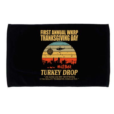 Thanksgiving Wkrp Turkey Drop Microfiber Hand Towel