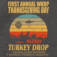 Thanksgiving Wkrp Turkey Drop Vector Backpack
