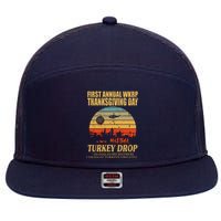 Thanksgiving Wkrp Turkey Drop 7 Panel Mesh Trucker Snapback Hat