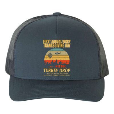 Thanksgiving Wkrp Turkey Drop Yupoong Adult 5-Panel Trucker Hat