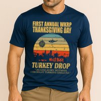 Thanksgiving Wkrp Turkey Drop Cooling Performance Crew T-Shirt
