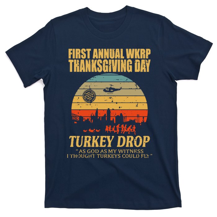 Thanksgiving Wkrp Turkey Drop T-Shirt