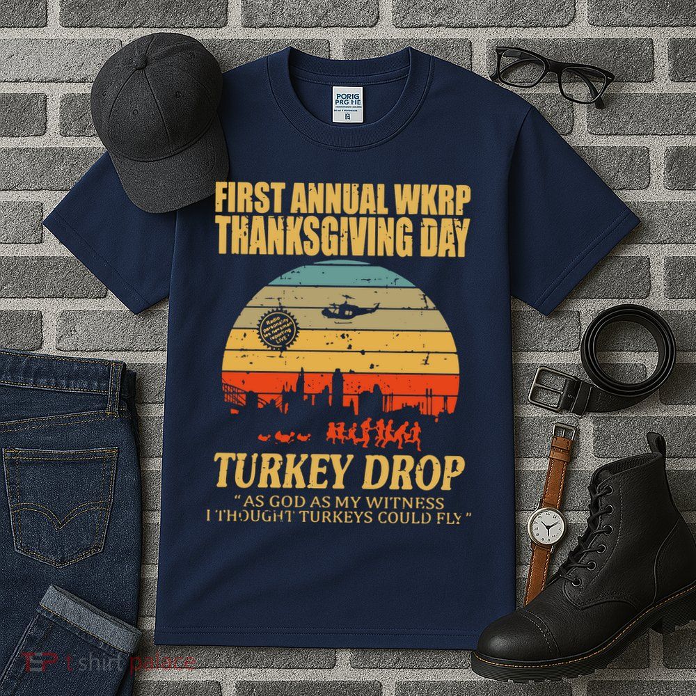 Thanksgiving Wkrp Turkey Drop Tall T-Shirt