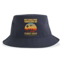 Thanksgiving Wkrp Turkey Drop Sustainable Bucket Hat