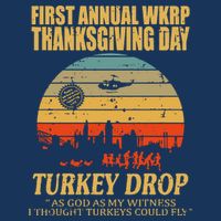 Thanksgiving Wkrp Turkey Drop Button