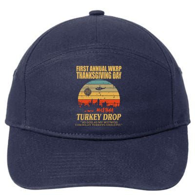 Thanksgiving Wkrp Turkey Drop 7-Panel Snapback Hat