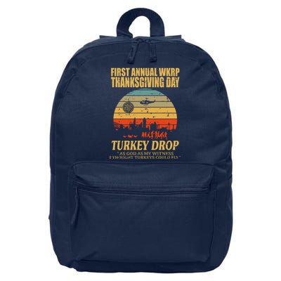 Thanksgiving Wkrp Turkey Drop 16 in Basic Backpack