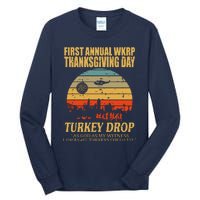 Thanksgiving Wkrp Turkey Drop Tall Long Sleeve T-Shirt