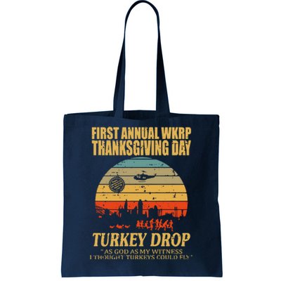 Thanksgiving Wkrp Turkey Drop Tote Bag