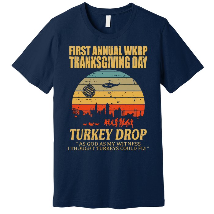 Thanksgiving Wkrp Turkey Drop Premium T-Shirt