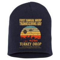 Thanksgiving Wkrp Turkey Drop Short Acrylic Beanie