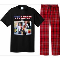 Trump Works The Drivethru Fast Food Worker French Fries Pajama Set