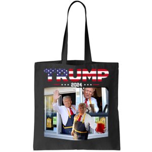 Trump Works The Drivethru Fast Food Worker French Fries Tote Bag