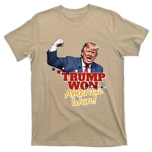 Trump Won Trump Won Again 2024 Election President 47th Usa T-Shirt