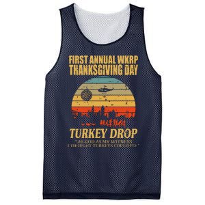 Thanksgiving Wkrp Turkey Drop Mesh Reversible Basketball Jersey Tank