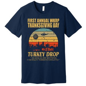 Thanksgiving Wkrp Turkey Drop Premium T-Shirt