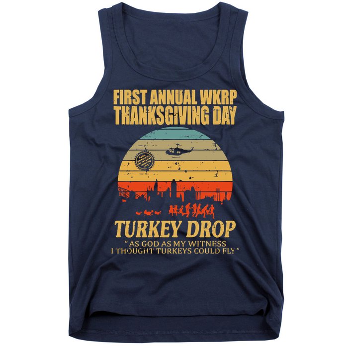 Thanksgiving Wkrp Turkey Drop Tank Top