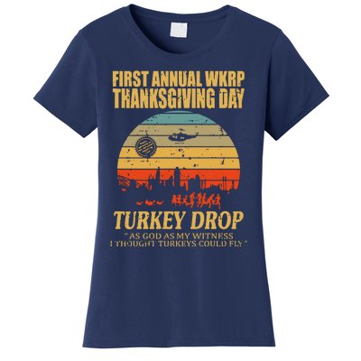 Thanksgiving Wkrp Turkey Drop Women's T-Shirt