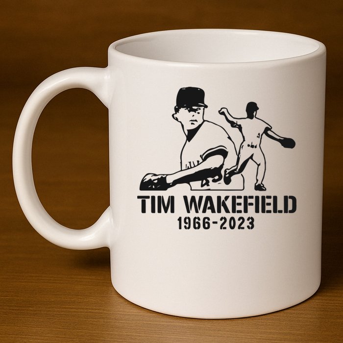 Tim Wakefield 11oz C Handle Ceramic Mug