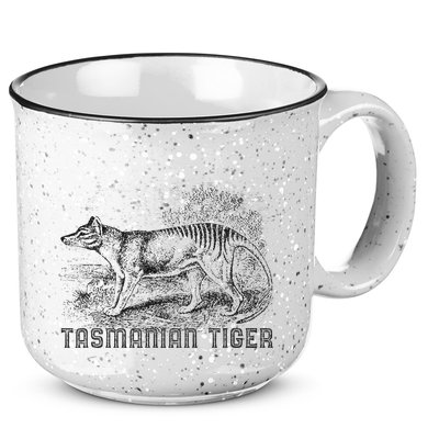 Tasmanian Wolf Tiger Thylacine Australian Extinction Gift 15oz Campfire Ceramic Mug