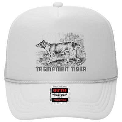 Tasmanian Wolf Tiger Thylacine Australian Extinction Gift Trucker Hat