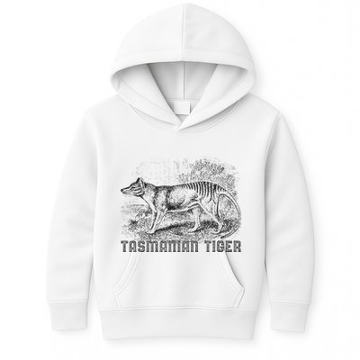Tasmanian Wolf Tiger Thylacine Australian Extinction Gift Kids Hoodie