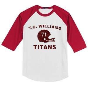 T.C. Williams Titan Football Helmet Kids Colorblock Raglan Jersey