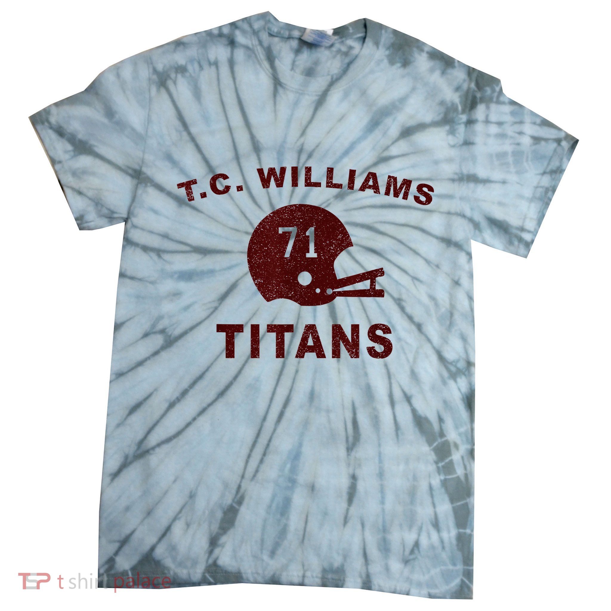 T.C. Williams Titan Football Helmet Tie-Dye T-Shirt