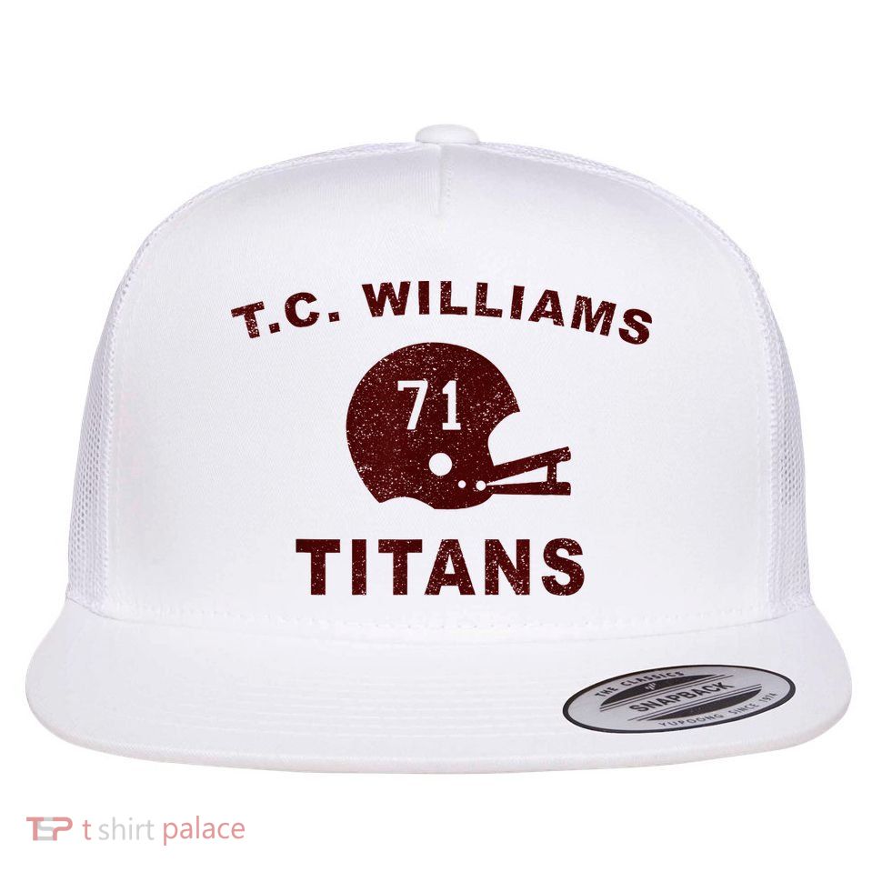 T.C. Williams Titan Football Helmet Flat Bill Trucker Hat