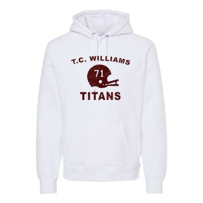 T.C. Williams Titan Football Helmet Premium Hoodie