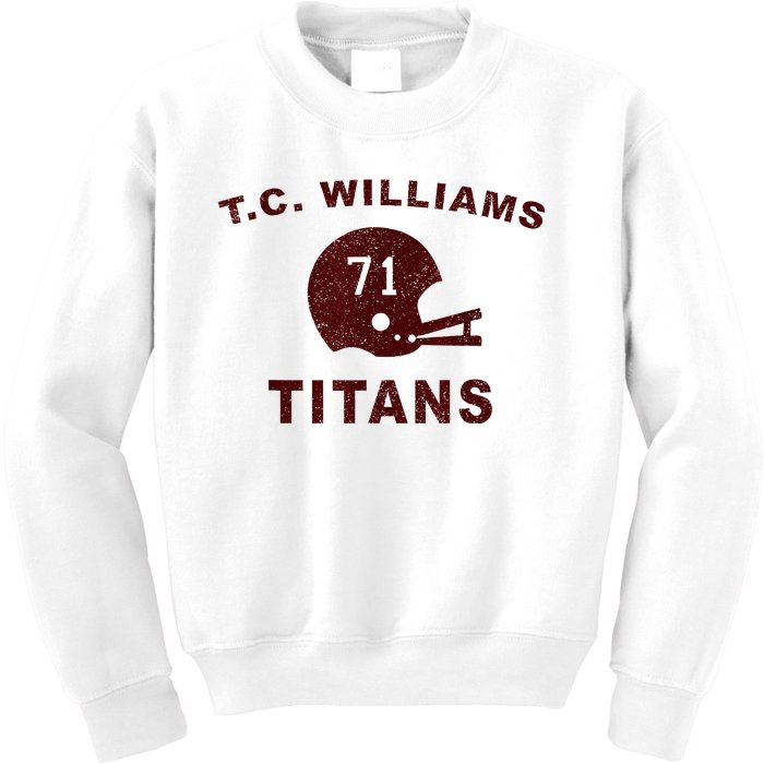 T.C. Williams Titan Football Helmet Kids Sweatshirt