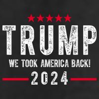 Trump Won Take America Back 2024 7 Panel Mesh Trucker Snapback Hat