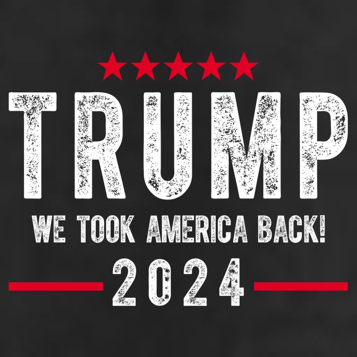 Trump Won Take America Back 2024 7 Panel Mesh Trucker Snapback Hat