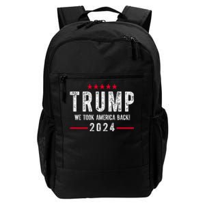 Trump Won Take America Back 2024 Daily Commute Backpack