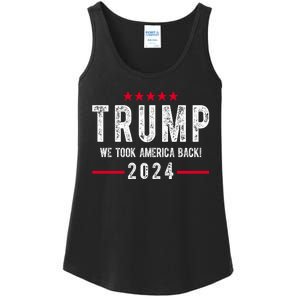 Trump Won Take America Back 2024 Ladies Essential Tank