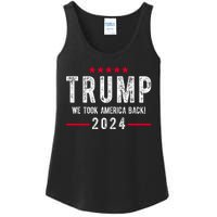 Trump Won Take America Back 2024 Ladies Essential Tank