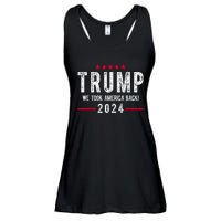 Trump Won Take America Back 2024 Ladies Essential Flowy Tank