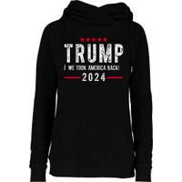 Trump Won Take America Back 2024 Womens Funnel Neck Pullover Hood