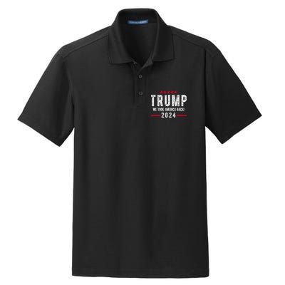 Trump Won Take America Back 2024 Dry Zone Grid Polo